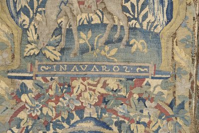 Tapestry border fragments, - 2