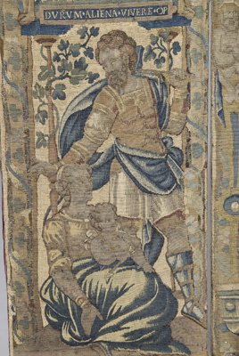Tapestry border fragments, - 5