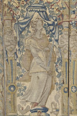 Tapestry border fragments, - 6
