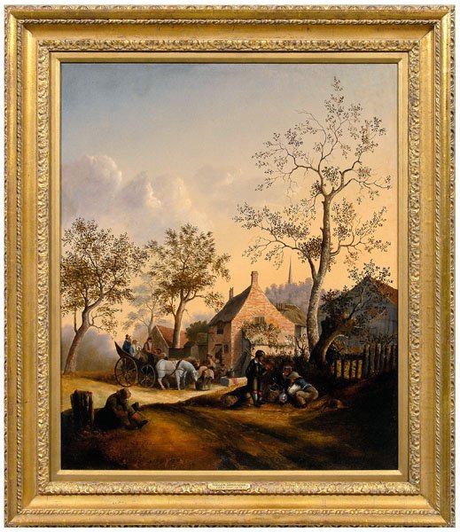 Dutch School genre painting,