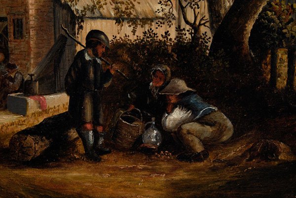 Dutch School genre painting, - 2