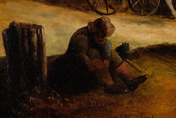 Dutch School genre painting, - 4