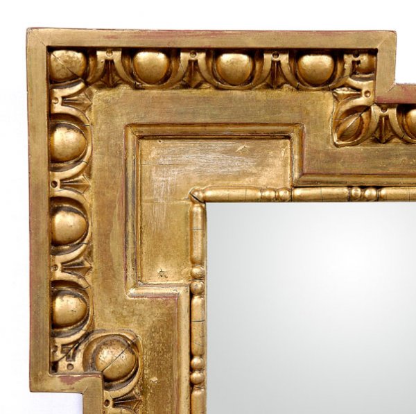 Louis XVI style overmantel mirror, - 3