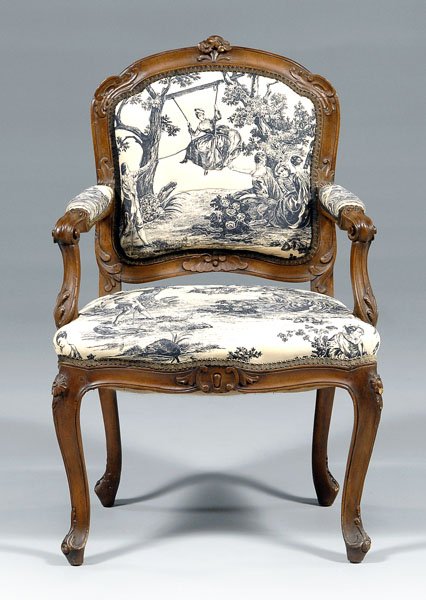 Provincial Louis XV style [fauteuil,]