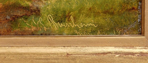Painting signed W.S. Burnham, - 2