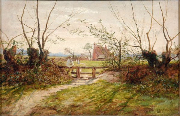 Painting signed W.S. Burnham, - 3
