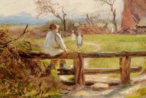 Painting signed W.S. Burnham, - 4