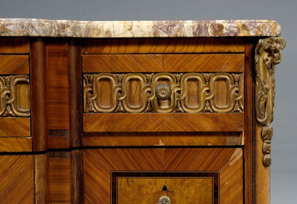 Fine Louis XV style marquetry commode, - 2