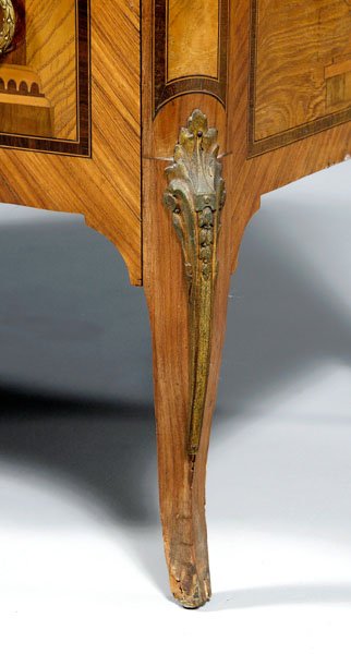 Fine Louis XV style marquetry commode, - 6