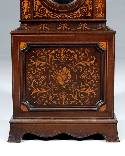 Fine Elliott inlaid tall case clock, - 3