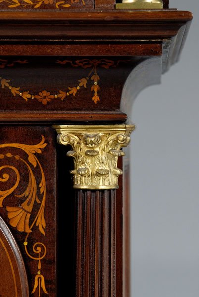 Fine Elliott inlaid tall case clock, - 4
