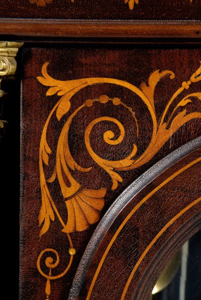 Fine Elliott inlaid tall case clock, - 5