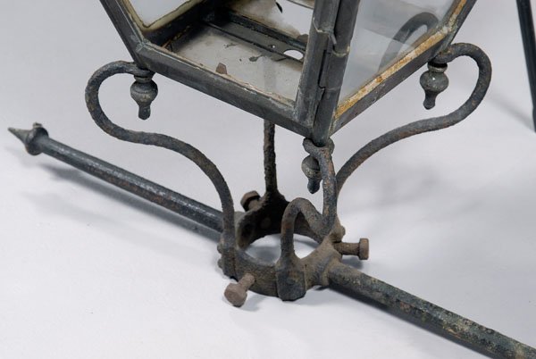 Copper and zinc architectural lantern, - 2