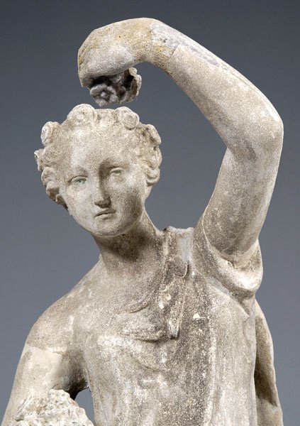 Cast stone garden statue, - 3