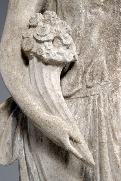 Cast stone garden statue, - 4