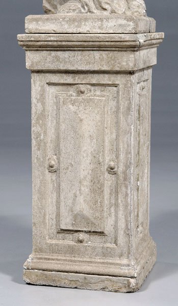Cast stone garden statue, - 5