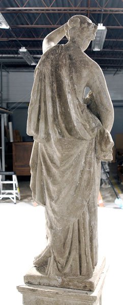 Cast stone garden statue, - 7