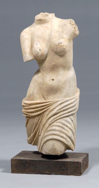 Marble torso of Venus DeMilo,