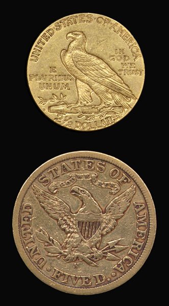 Two U.S. gold pieces - 2