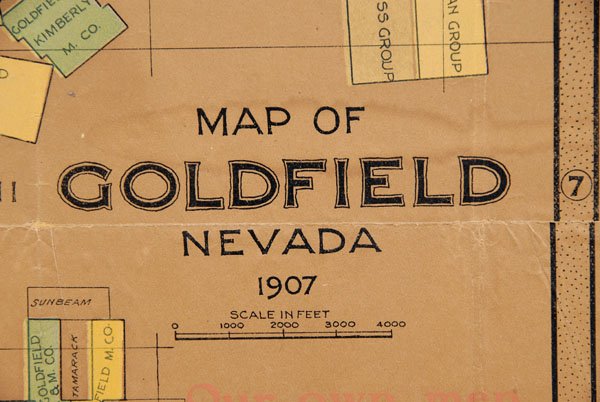 "Map of Goldfield Nevada 1907", - 4