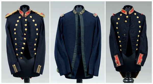 Three Louisiana uniforms