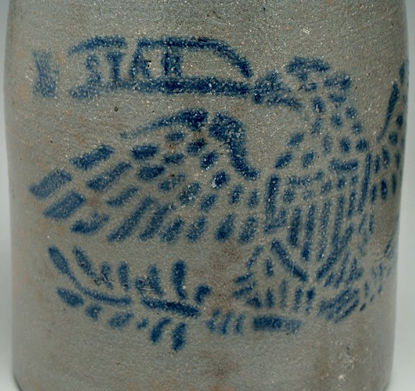 Three stoneware canning jars, - 2