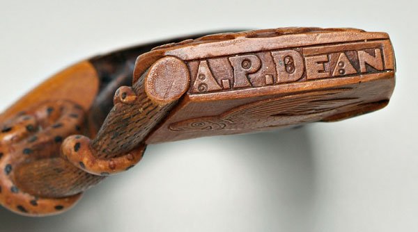 Important folk art cane, A.P. Dean, - 2