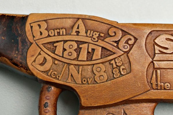 Important folk art cane, A.P. Dean, - 3