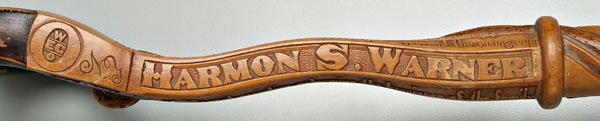 Important folk art cane, A.P. Dean, - 6