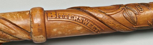 Important folk art cane, A.P. Dean, - 7