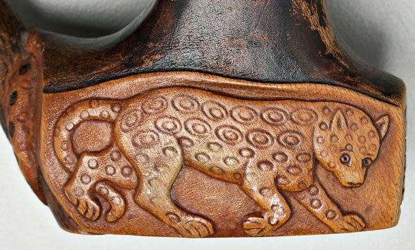 Important folk art cane, A.P. Dean, - 9