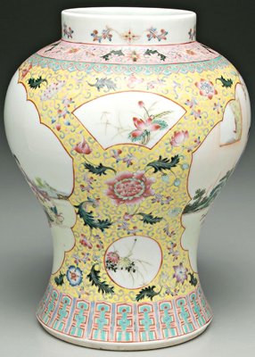 Chinese [famille rose] vase, - 3