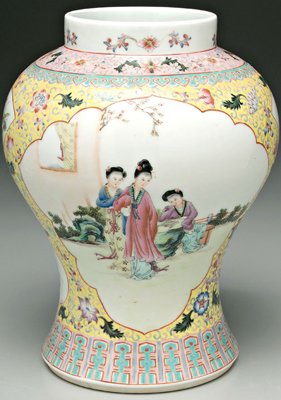 Chinese [famille rose] vase, - 5
