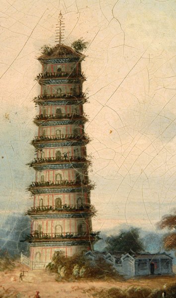 Pair China trade paintings, Namcheong - 5