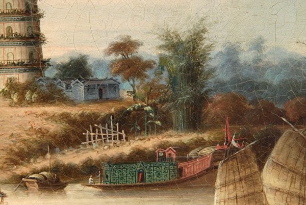 Pair China trade paintings, Namcheong - 6