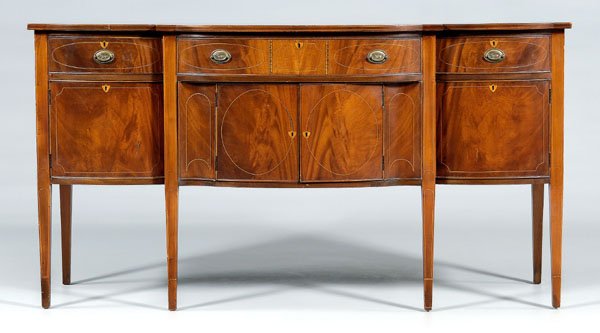 Federal style inlaid sideboard,