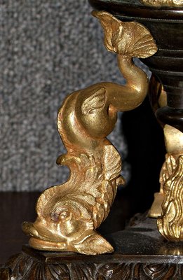 Ormolu mounted astral lamp, - 3
