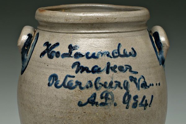 1841 Loundes stoneware jar, - 3
