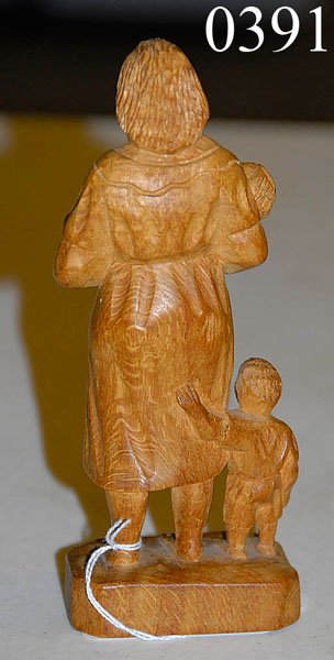 Two Clarence Stringfield wood carvings - 3