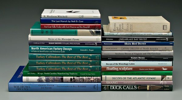 26 books on decoys, water fowl, calls;