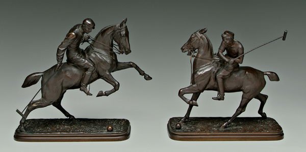 Pair Isidore Jules Bonheur bronzes