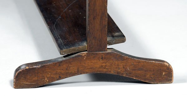 Mahogany equestrian boot rack, - 4