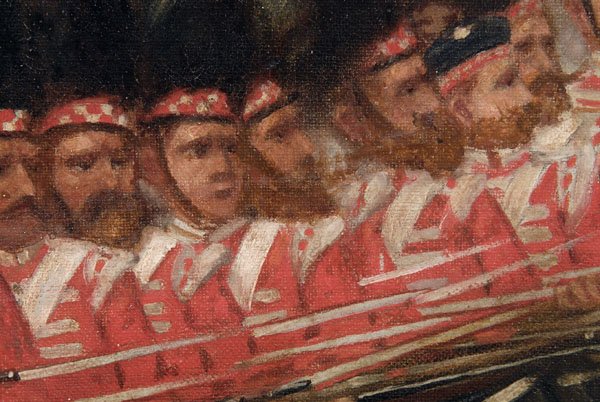 Panoramic Crimean War painting, - 5