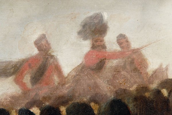 Panoramic Crimean War painting, - 7