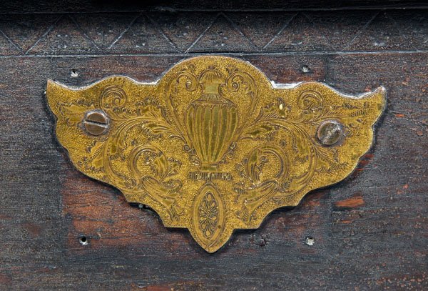 English table desk dated 1745, - 3