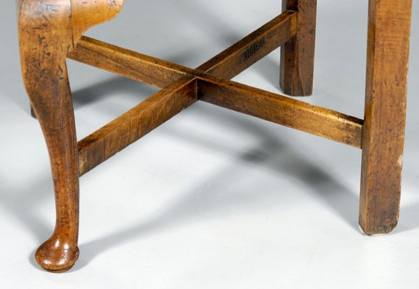 Chippendale mahogany corner chair, - 3