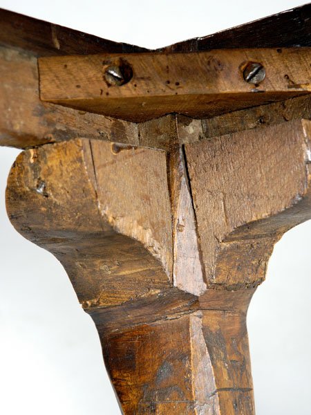 Chippendale mahogany corner chair, - 8