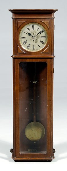 Walnut Vienna regulator clock,