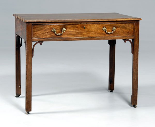 Chippendale mahogany writing table,