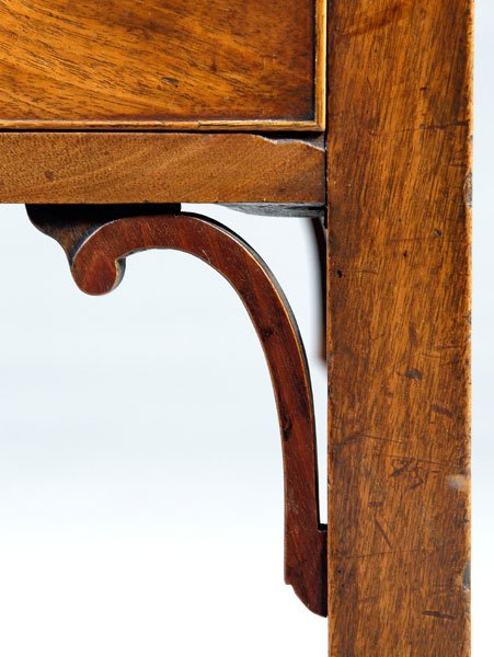 Chippendale mahogany writing table, - 3